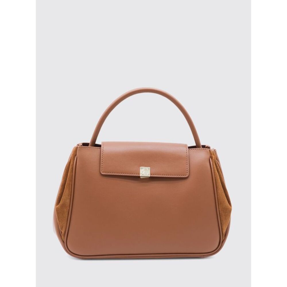 Coccinelle Women Pansy Grained Leather Handbag Coccinelle With Tubular Handle